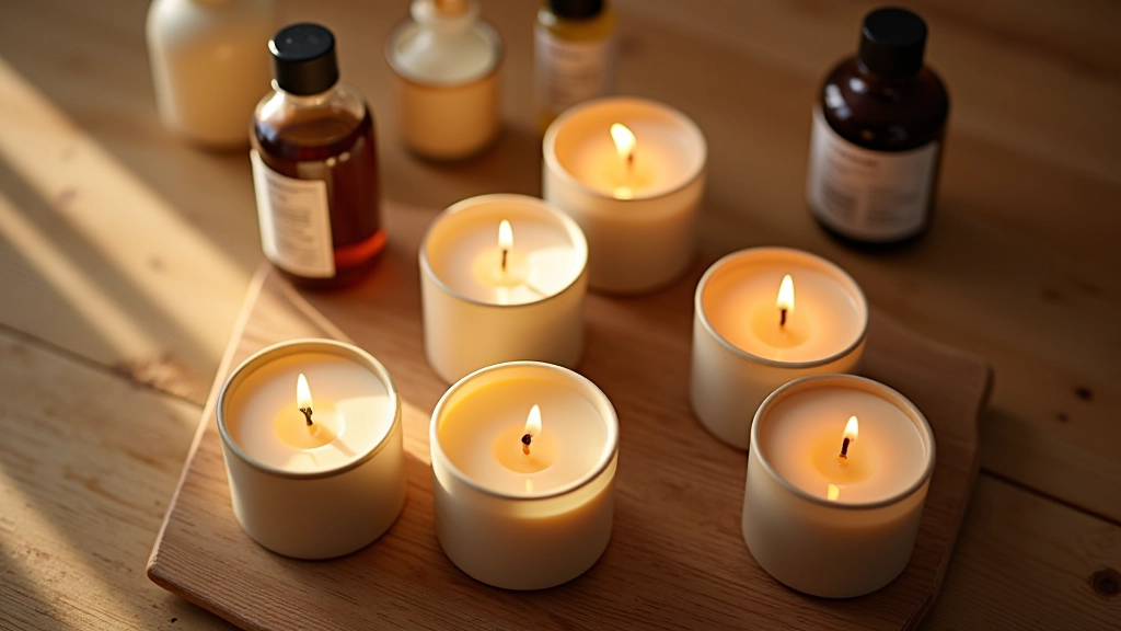 Handmade sojové svíčky s dřevěnými knoty a esenciálními oleji